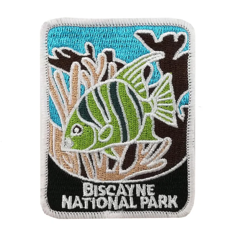 3 &quotБискейн пластыри сувениры для путешествий национальный парк нагрудный
