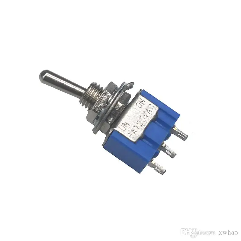 

20Pcs 50pcs OFF-ON MTS-102 3 Pin 2 Position Mini Latching Toggle Switch SPDT AC 125V/6A 250V/3A