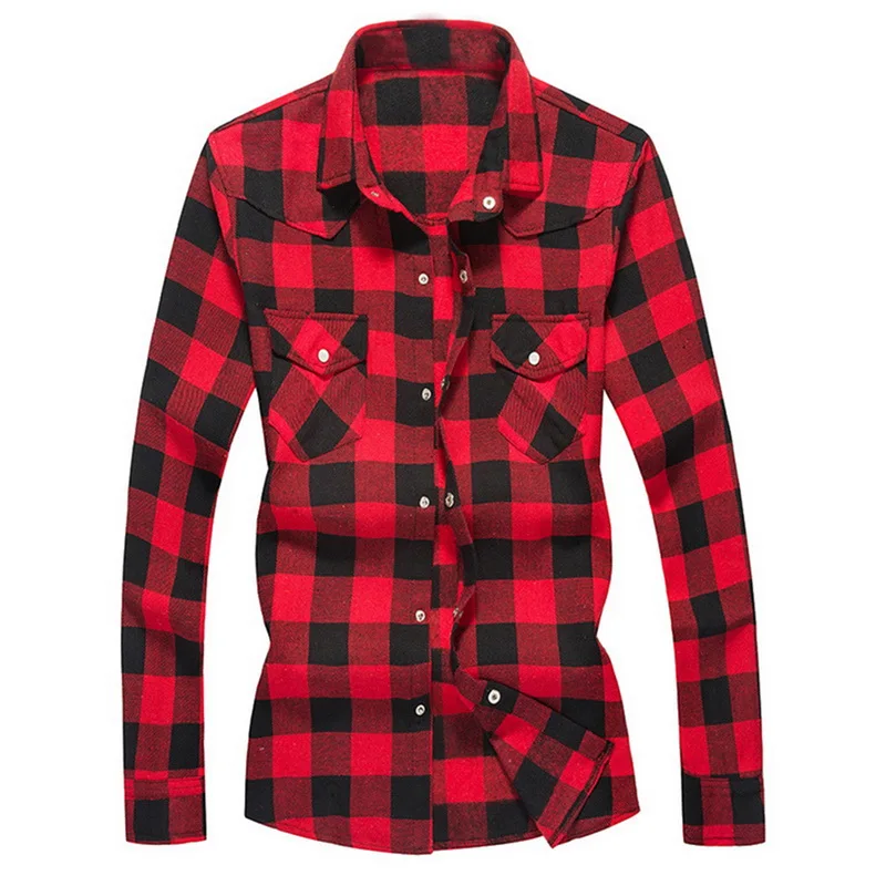 Мужская рубашка 2020 новая фланелевая большая клетчатая Цветная стильная