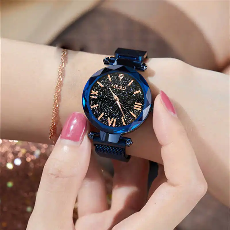 MEIBO женские часы со стразами и кристаллами тонкий ремешок Модные Роскошные