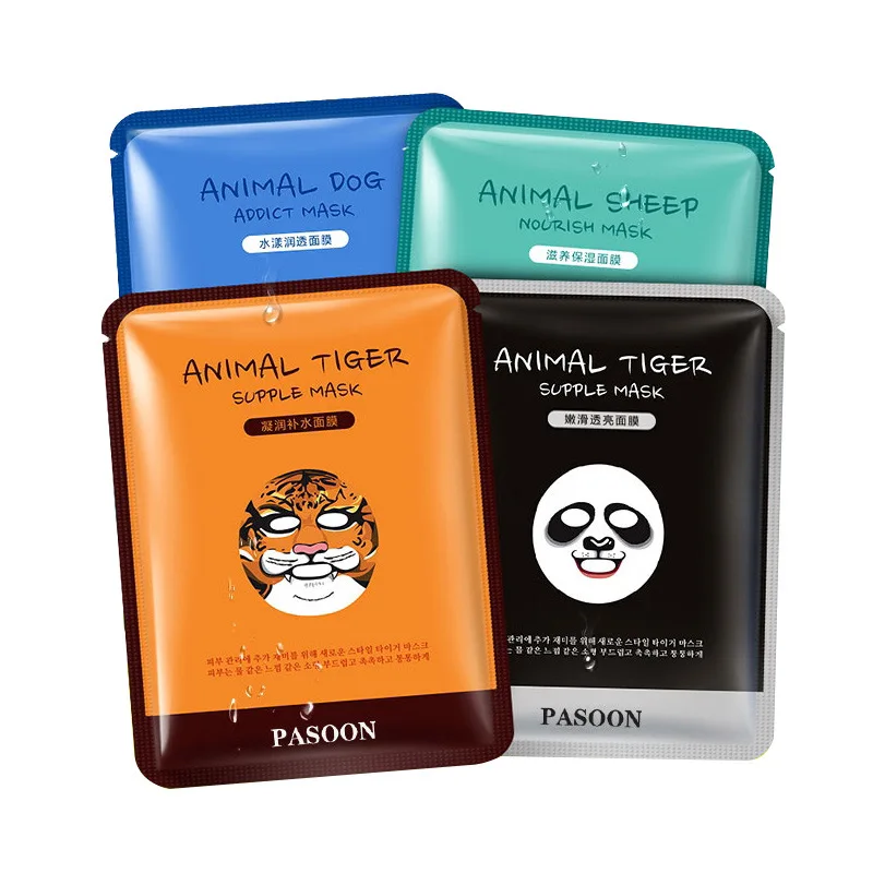 BIOAQUA Face Care Sheep/Panda/Dog/Tiger Moisturizing Nourishing Skin Treatment &amp Mask Cute Animal Korean 1pcs | Красота и здоровье