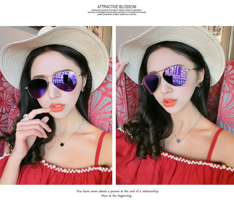 Солнцезащитные очки для женщин Для бренд Дизайн Цвет линзы пилот Стиль