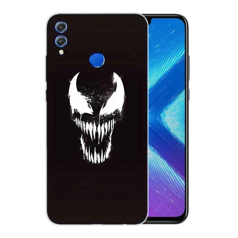 Мягкий с рисунком из ТПУ Корпус чехол для Huawei Honor V20 8X 7 8 9 10 lite 7X 8A V9 Play матовый Fundas