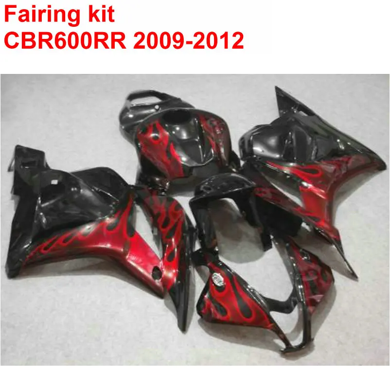 Набор обтекателей для литья под давлением HONDA cbr600rr 2009-2012 красный огонь черный