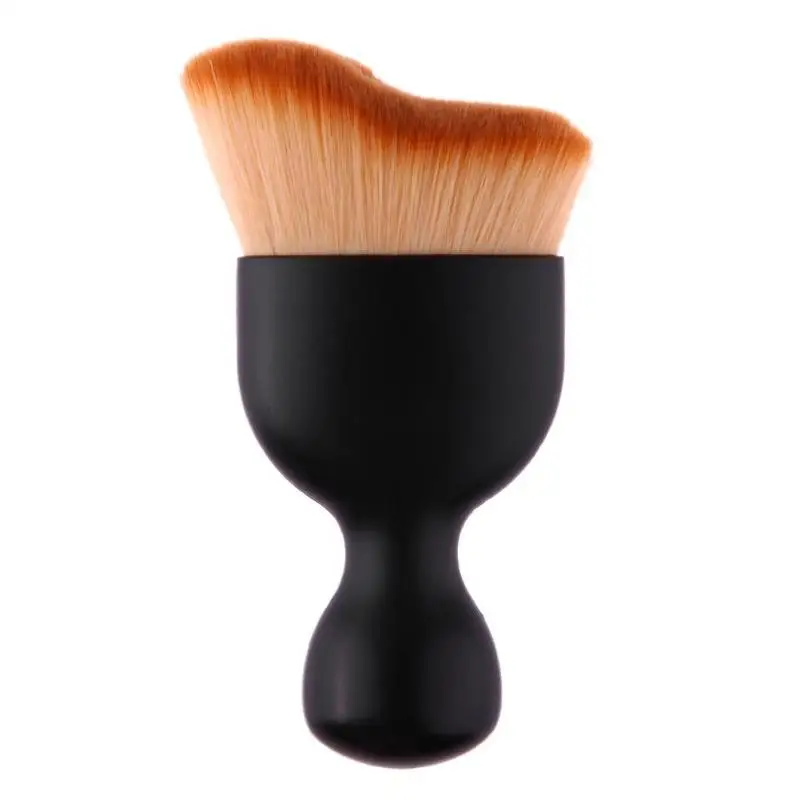 Черный 8 шт. макияж расчёски для волос Набор косметический Pinceaux Pincel Maquillage глаз тени век основа для лица Румяна кисточки - Handle Color: Черный