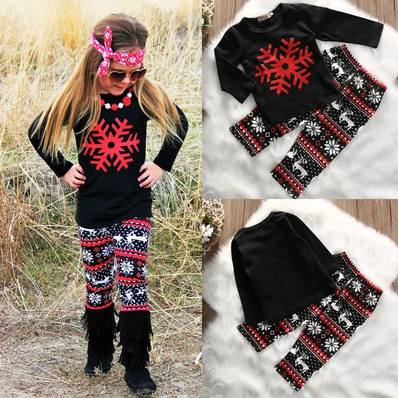 2 шт. длинные футболки и штаны для девочек|girls outfits|baby girl outfitclothes set |