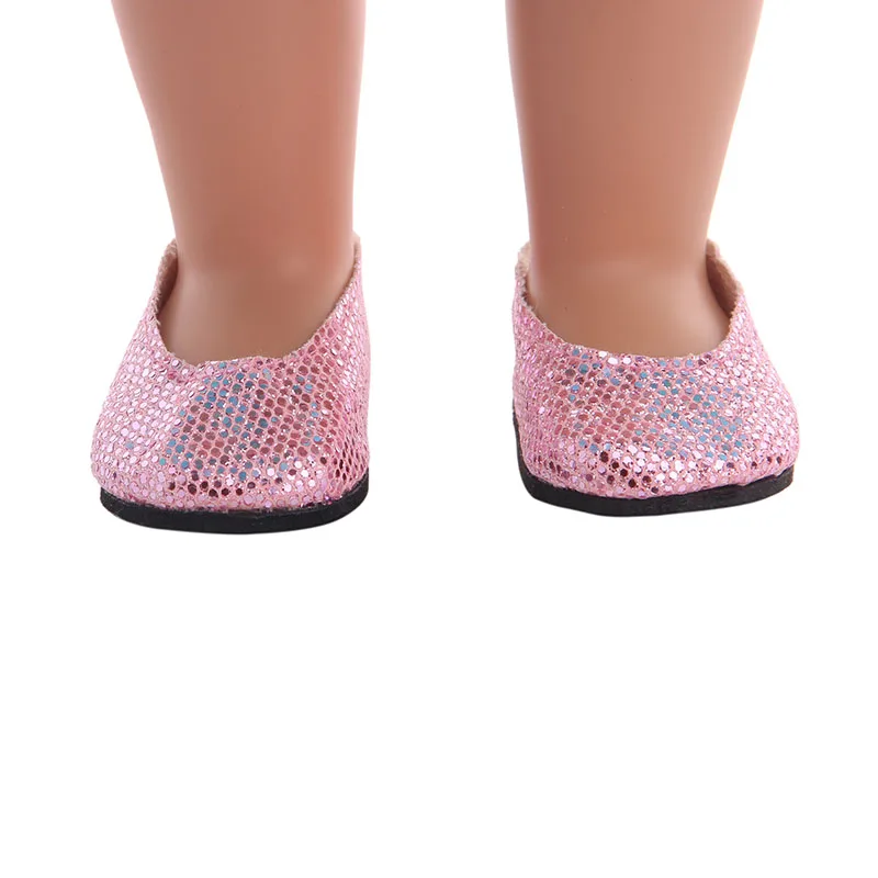 LUCKDOLL 11 различных цветов обувь подходит 18 дюймов американский и 43 см детская кукла одежда аксессуары, игрушки для девочек, поколение, подарок на день рождения