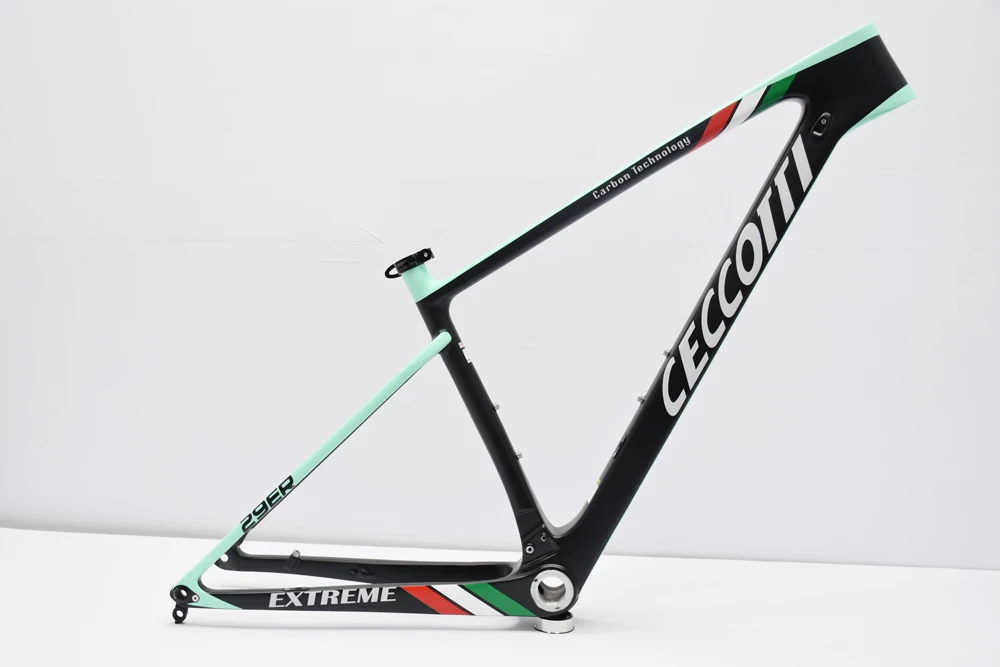 Ceccotti-6 Новейшая карбоновая mtb рама 29er 27,5 ER 15 17 19 BSA BB30 коническая рама для горного велосипеда 2 года - Цвет: Ceccotti-6