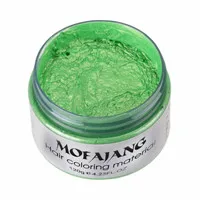 MOFAJANG, 120 г, краска для волос, для укладки, воск, серебряный пепельный, серый, сильная фиксация, временная краска для волос, гель, грязь, легко моющийся, для волос, красящий воск - Цвет: green