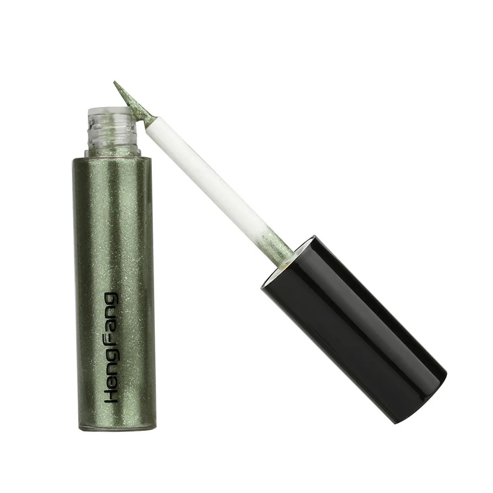 Green Карандаш для глаз Новая мода Пигменты с эффектом металлик Smoky Eyes тени для век с блестками жидкая подводка для глаз Косметика delineador ojos - Цвет: Green