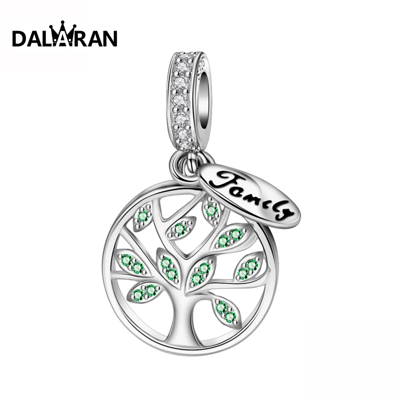

DALARAN 925 Sterling Silver Family Life Tree Beads Fit Original Charm Bracelet Necklace for Women Jewelry Making