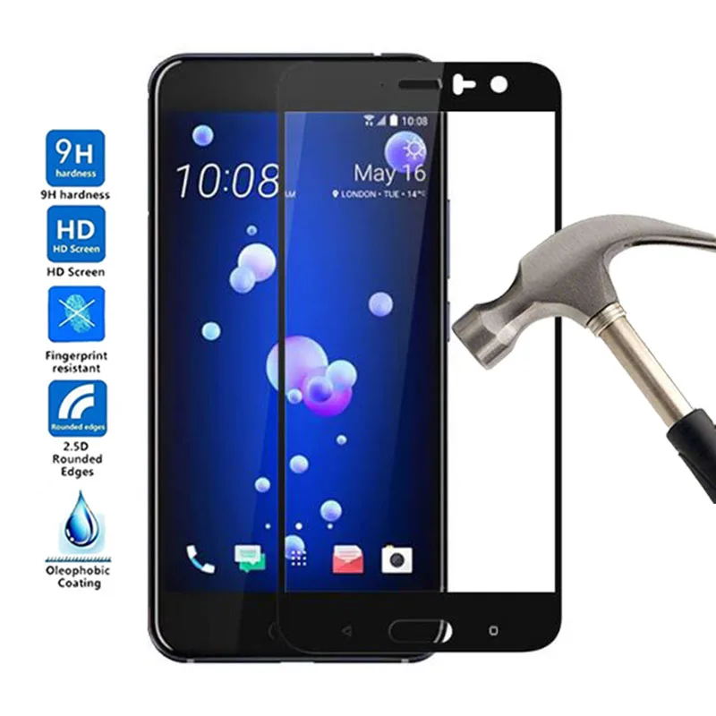 9H 2.5D Tempered Glass Film Screen Protector For HTC U11 / Plus Full Cover phone cover | Мобильные телефоны и аксессуары