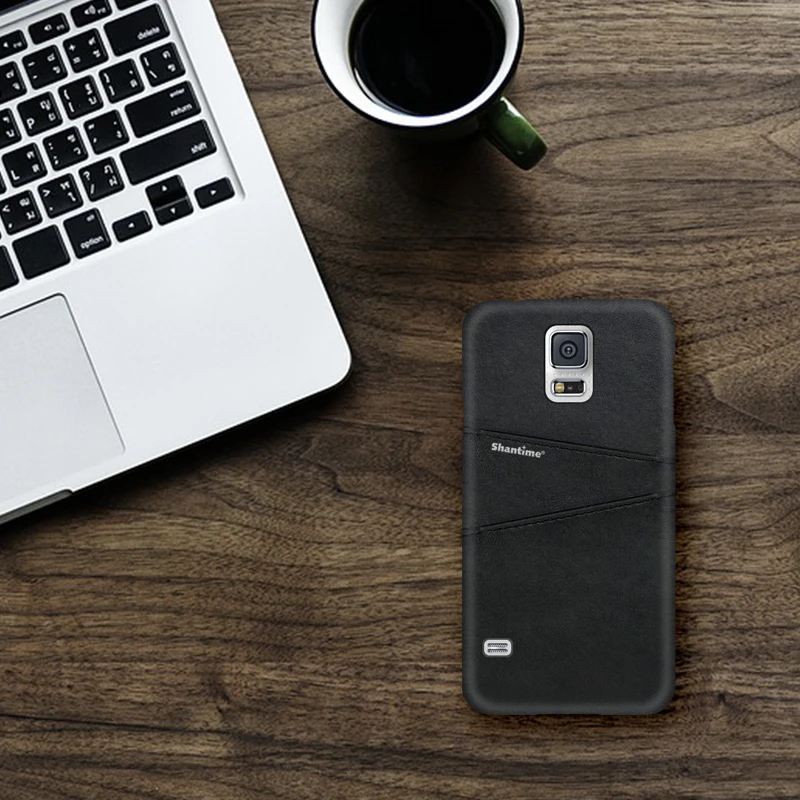 Из искусственной кожи чехол для Samsung Galaxy S5 Чехол телефона Mini активная карточка и