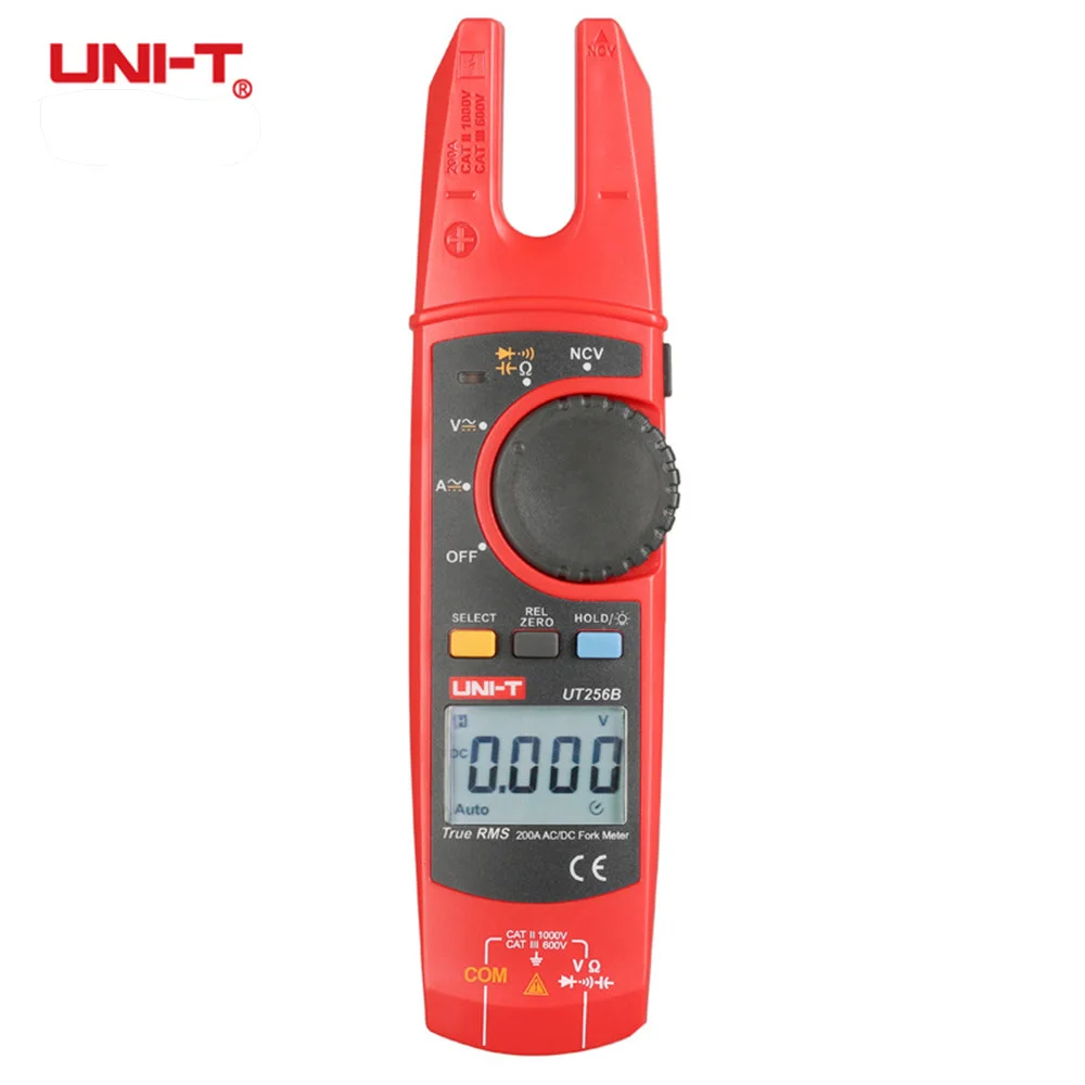 UNI T200A Цифровой мультиметр True RMS держатель UT256B AC DC токовый клещи Тестер NCV