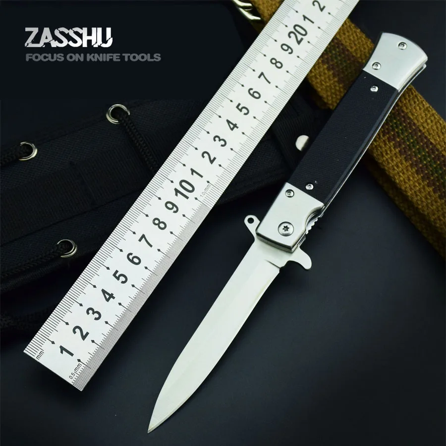 Zassuu CS коготь нож Быстрый Складной 440C акриловая деревянная ручка карманный