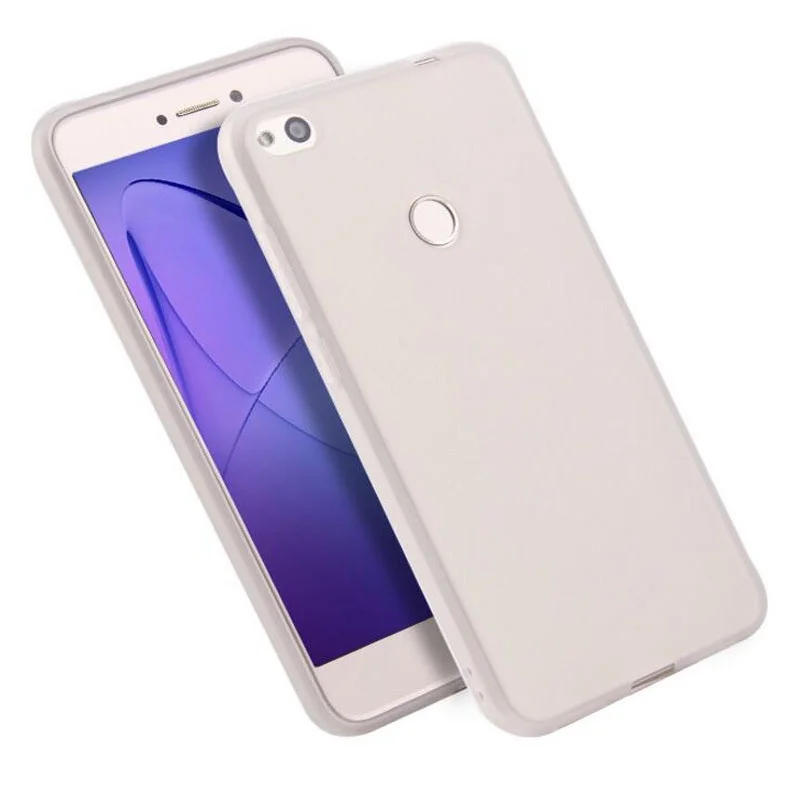 Мягкий матовый чехол из ТПУ для Huawei P8 Lite цветной чехол на для Honor 8 Lite защитный силиконовый бампер Coque Fundas Capa корпус - Цвет: White