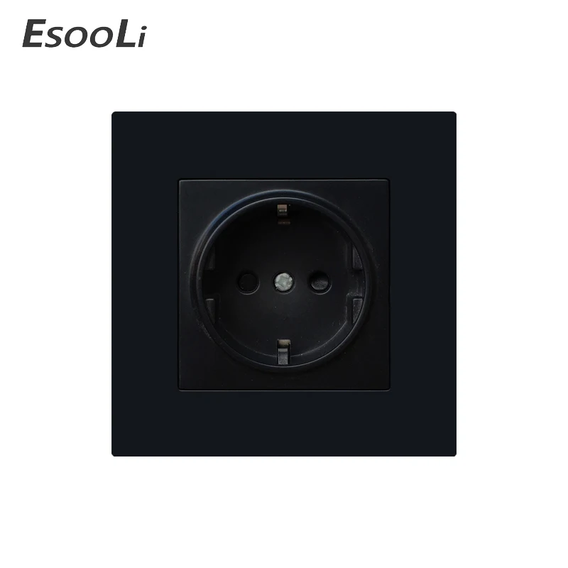 Европейская настенная розетка EsooLi электрические розетки для умного дома двойная