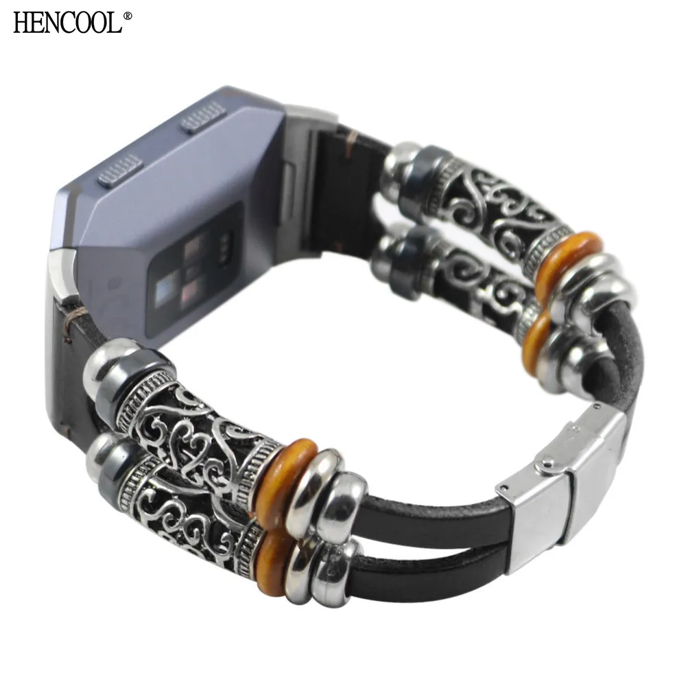 Новинка модный сменный кожаный ремешок для браслета Fitbit Ionic|wristband strap|bracelet