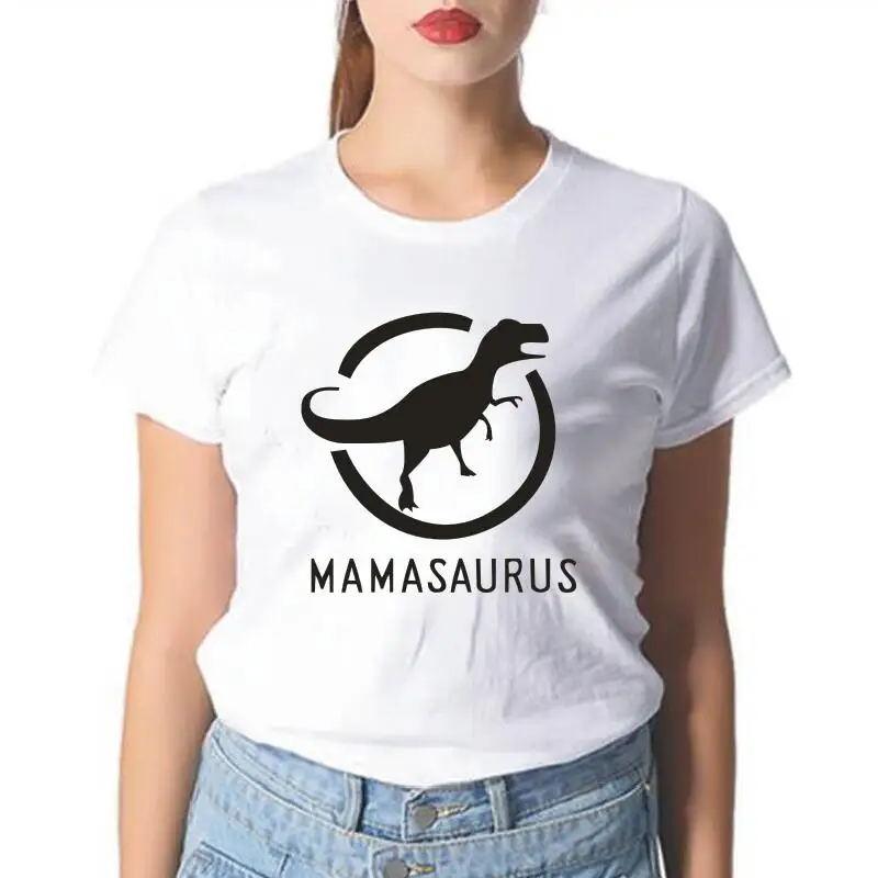 

Забавная футболка Mamasaurus с надписью, женские топы, рубашка с коротким рукавом, Повседневная футболка, Женская хипстерская женская футболка, ...
