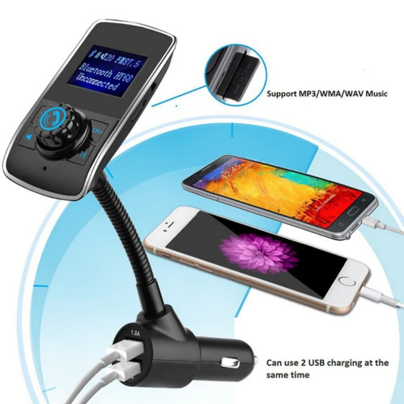 Автомобильный MP3 плеер Беспроводной fm передатчик Bluetooth автомобильный набор