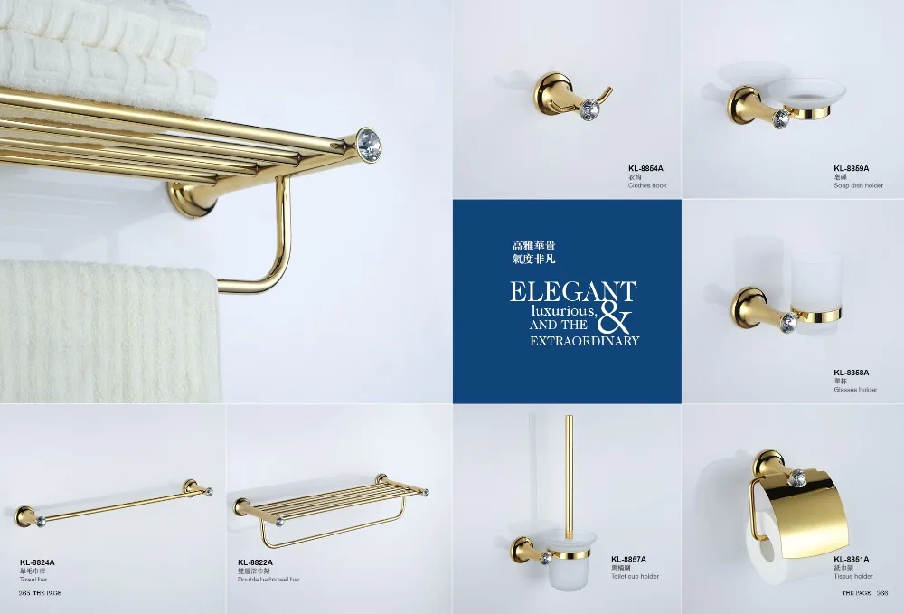 Бесплатная доставка маленький кристалл и латунь золотой крючок для халата