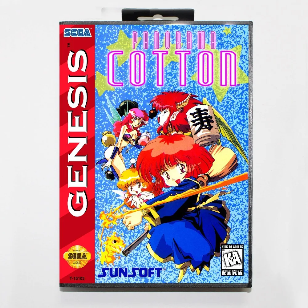 Панорама хлопок 16 бит MD игровая карта с розничной коробкой для sega Megadrive/Genesis