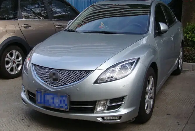 Решетчатая решетка из нержавеющей стали для Mazda 6 M6 M 2009 2010 2011 2012|front grill cover|mazda front