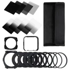 Комплект градиентных фильтров 21 в 1 нейтральной плотности, полный и Градуированный квадратный фильтр ND2 + 4 + 8 + 16 для объектива камеры Cokin P Series SLR DSLR