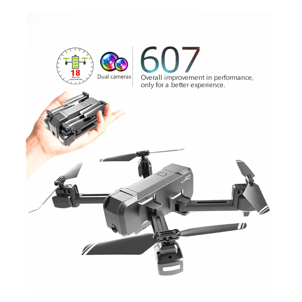 KF607 Квадрокоптер с Wi Fi FPV 4 K/1080 P HD Двойная камера оптический поток селфи Дрон