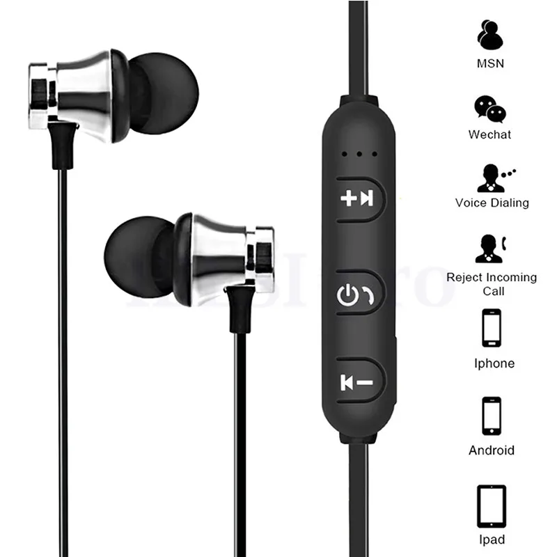 IBESI XT11, беспроводные наушники, магнитные, Bluetooth, наушники, шейные, спортивные, бас, гарнитура, свободные руки, наушники с микрофоном для телефона