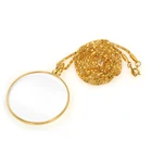 5X колье с лупой подвесная лупа, полезная монетная линза, увеличительное стекло с металлической цепью 450 мм для чтения ювелирных изделий