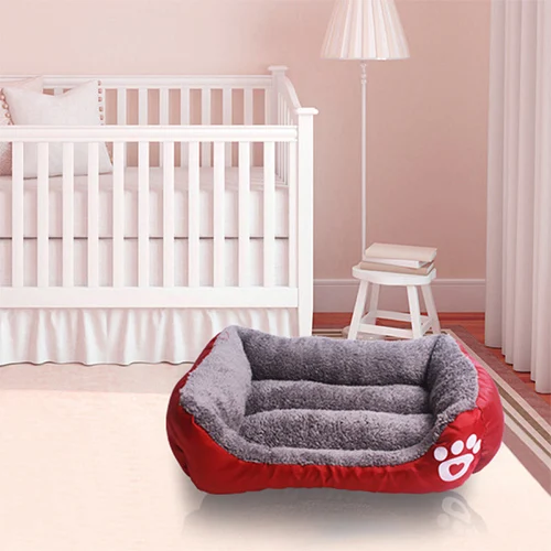 Red Собаки кровати щенок диваны домашние животные, кошки, собаки кровати диваны теплый мягкий хлопок флис одеяло собаки дом Питомник корзины четыре сезона использование 6 Размер - Цвет: Red