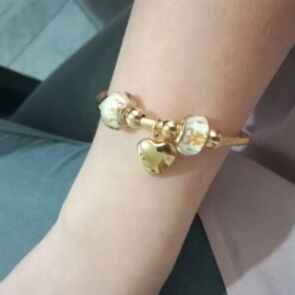Браслет из нержавеющей стали 316L с изображением сердца|wire bracelets bangles|bracelet bangle for