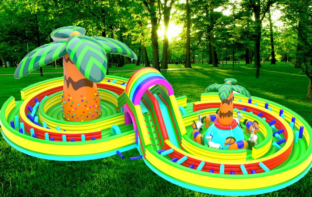 (Китай Гуанчжоу) надувные горки замки надувная горка для бассейна 8 символов