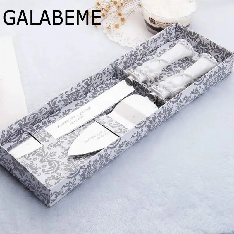 Galabeme персонализированные деревенские Свадебные из нержавеющей стали нож для