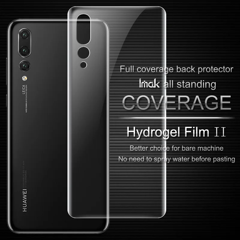 Imak Антибликовая Гидрогелевая пленка 2th поколения для Huawei P20 Pro задняя крышка