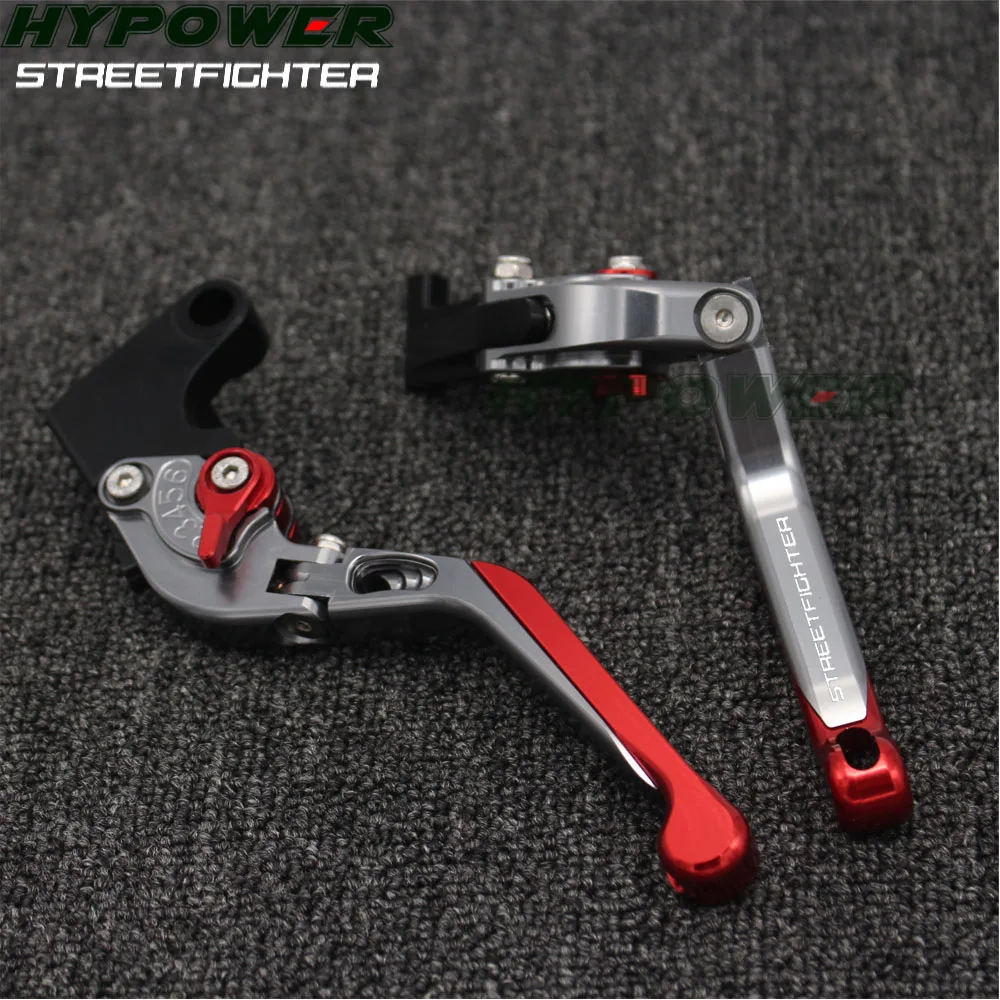 Для Ducati STREETFIGHTER S 2009 2010 2011 2012 2013 Красный И Титановый складной выдвижной рычаг