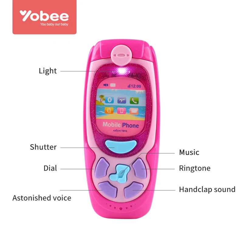 Yobee музыкальная игрушка мобильный телефон претендует электронного обучения и