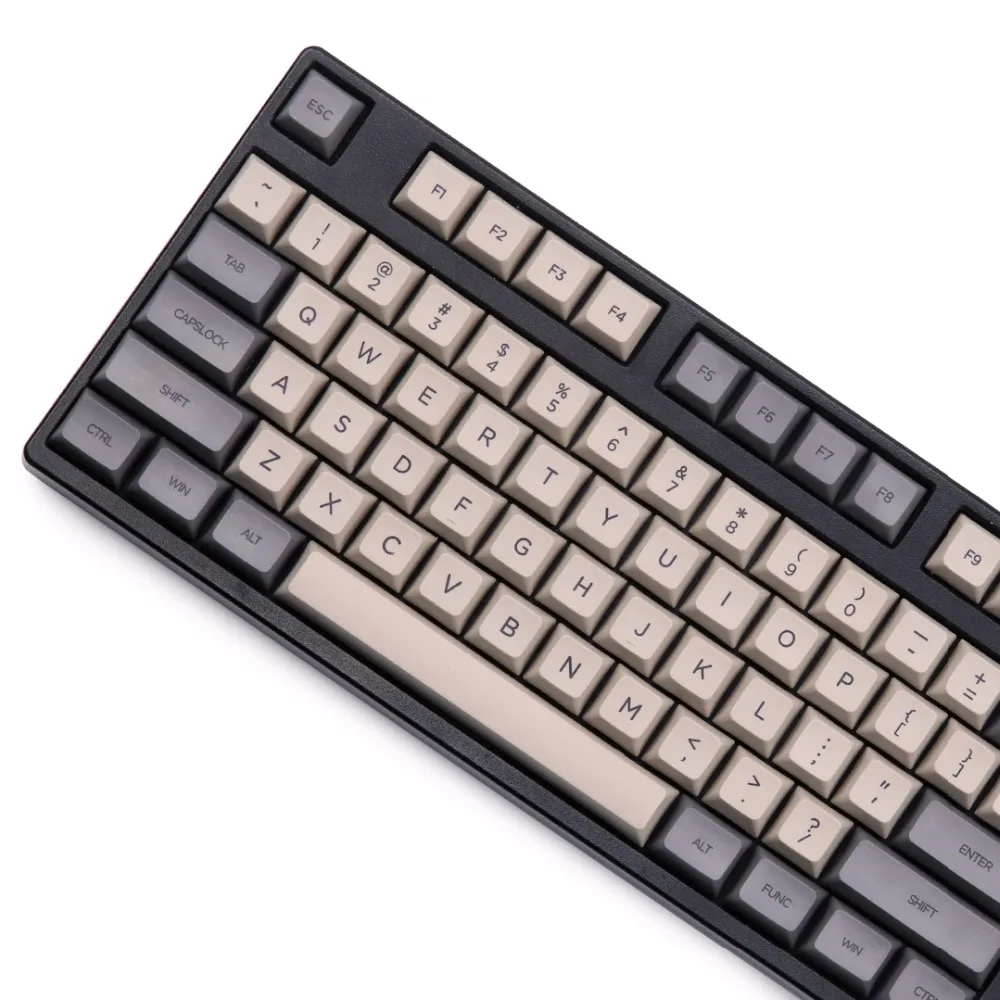 Ретро серый DSA keycap Dye sub 108 клавиш для Механическая клавиатура cherry mx|Клавиатуры| |