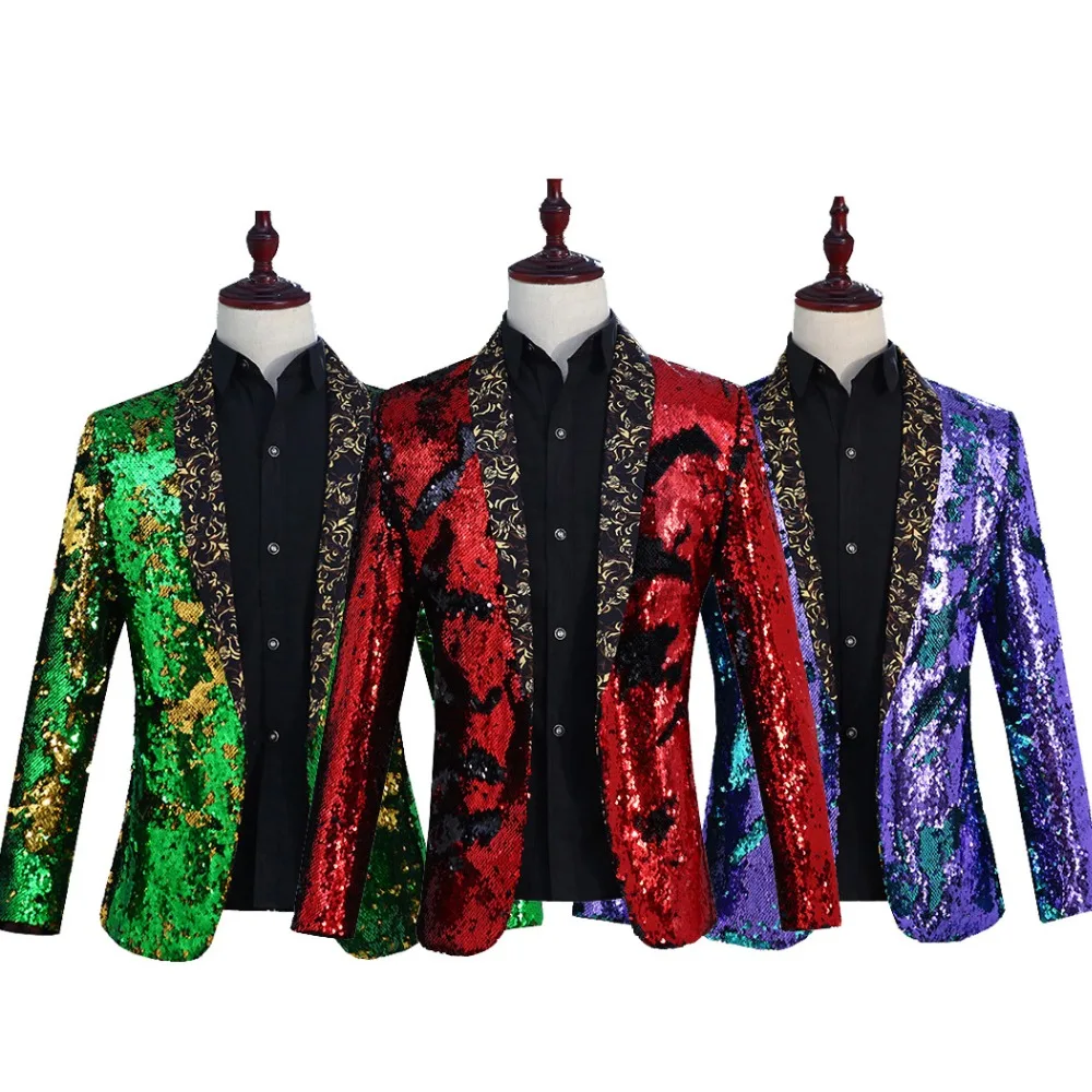 

Mens Clothing Casual Coat Hip hop Blazer Men Slim Fit Dress Joggers Blazers Suits Streetwear Stage Costumes For Singers Mens