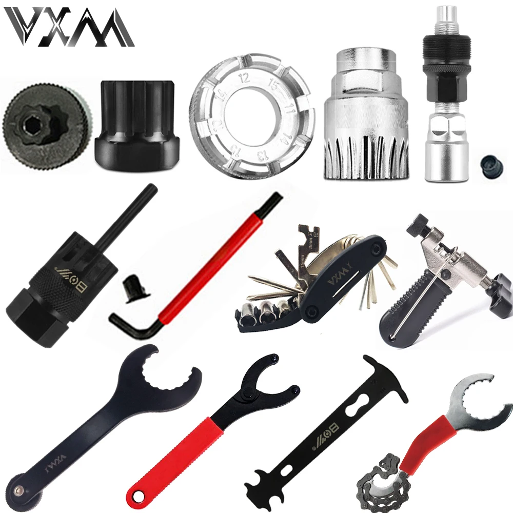 

VXM Bicycle Repair Tools flywheel remover socket bottom bracket removing socket tool chain cutter crank removing tool Bike Parts