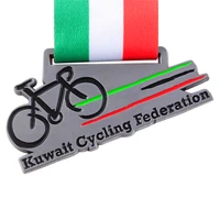 manufacturer custom bike association medal cheap custom sports medal with ribbons