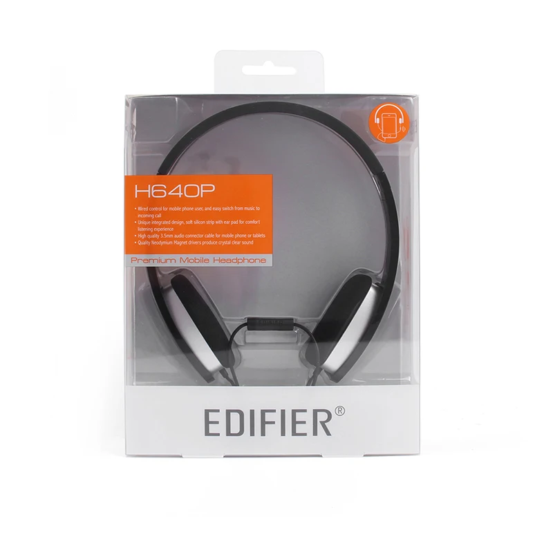 Edifier H640P Телефон проводные наушники Управление глубокий бас Универсальный