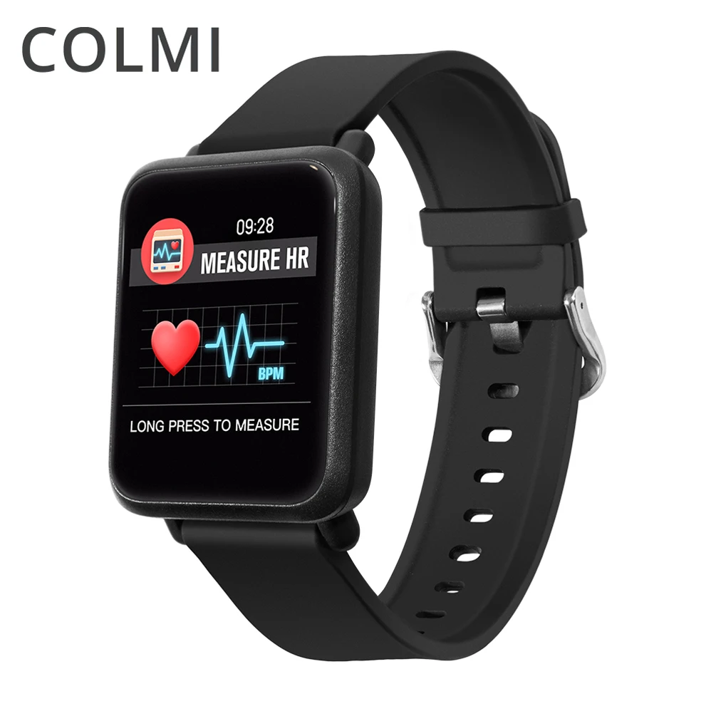 Смарт часы COLMI M28 для спорта и фитнеса цветной экран IP68 браслет с вибрацией