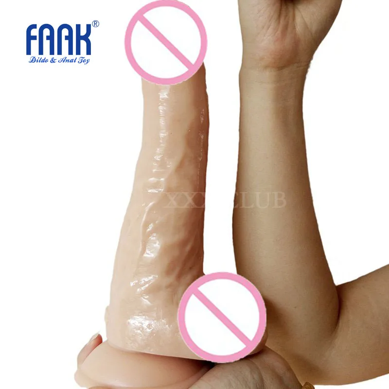 FAAK 24*5 6 см Супер огромный фаллоимитатор реалистичный пенис с присоской