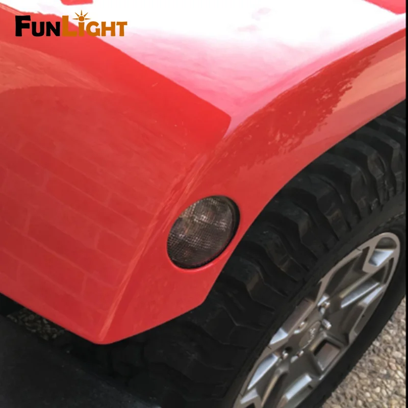 Светодиодный светодиодные боковые чайник отложным воротником огни для 2007 - 2016 Jeep