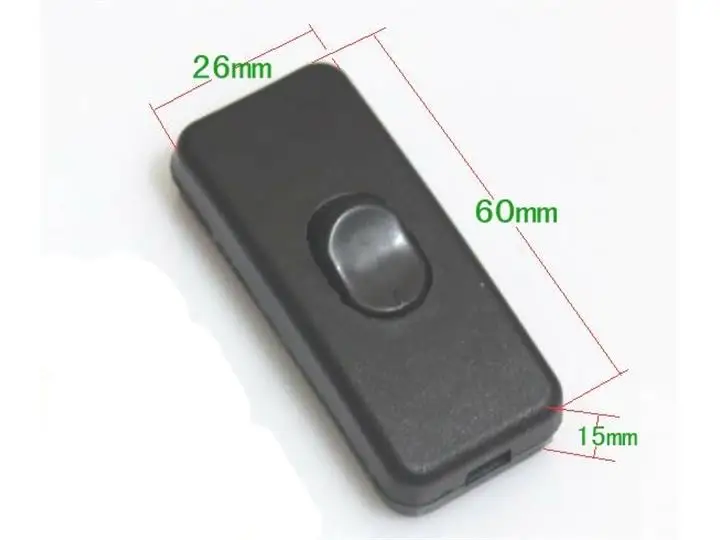 Встроенный ВКЛ/ВЫКЛ настольная лампа шнур светильник кабель переключатель макс.