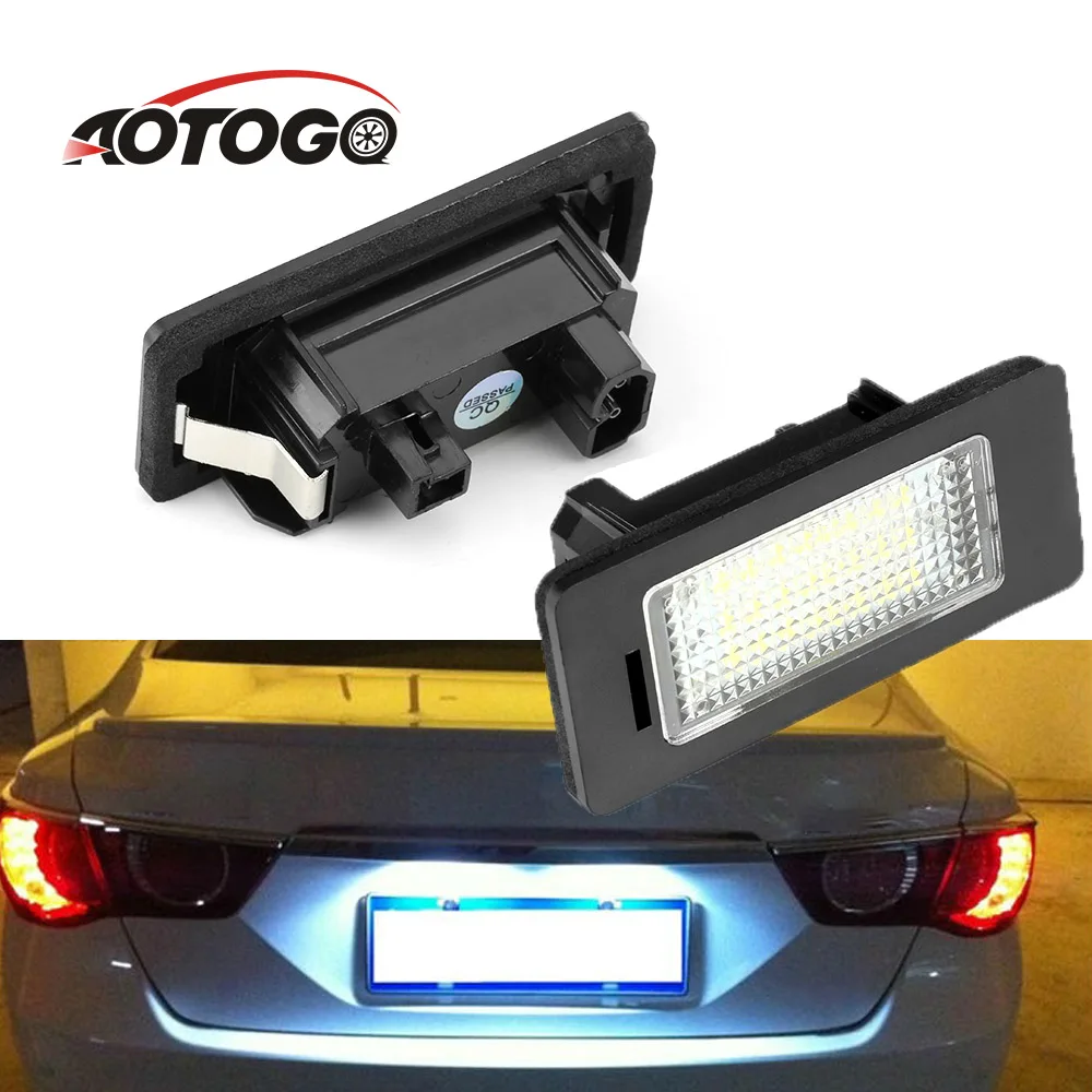 2 шт. светодиодный Подсветка регистрационного номера лампы для BMW E82 E90 E92 E93 M3 E39 E60