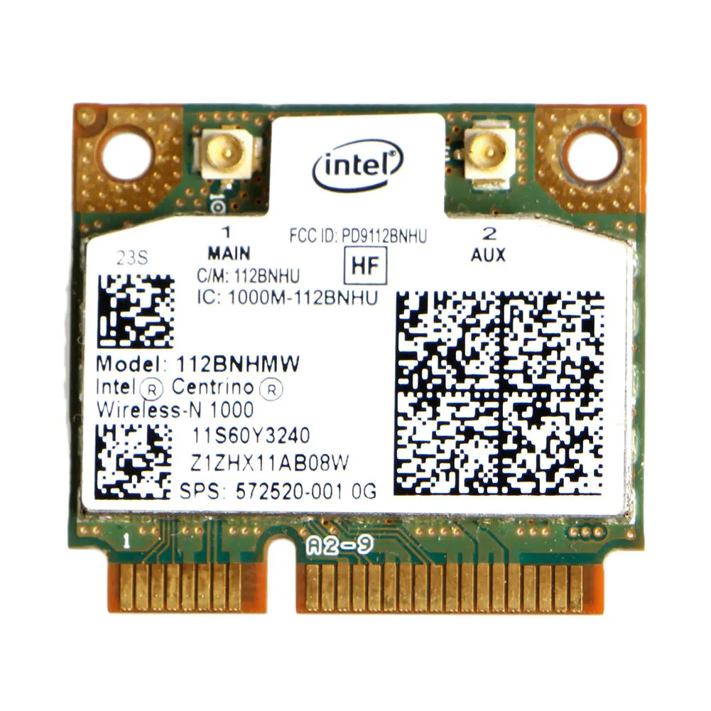 2021 Новая беспроводная мини Wi Fi карта Intel Centrino Wireless N 1000 802 11 b/g/n 112BNHMW Half PCI E|Сетевые