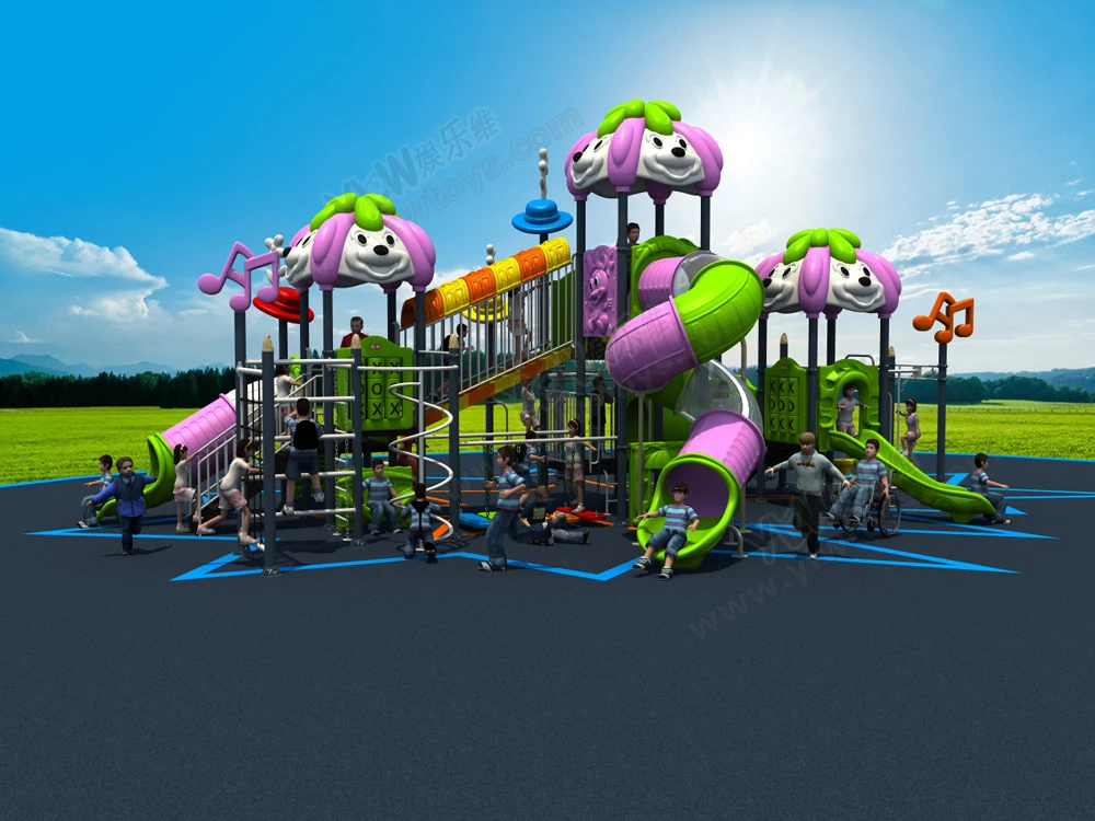 2017NEW outdoor playground equipment,amusement play structure for park,large combined playground slide for children